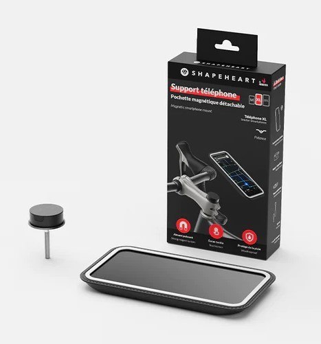 Uchwyt rowerowy na telefon SHAPEHEART STEM 2XL, Mocowanie na kapsel sterów (NEW)