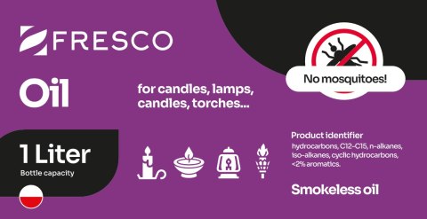Paliwo olej do lamp, pochodni i świec 1,0L ANTYKOMAR