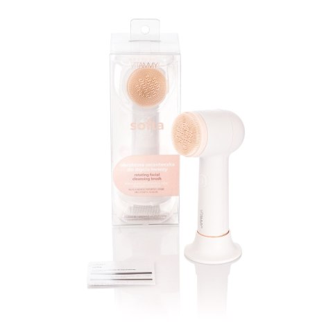 VITAMMY SOFTA Obrotowa szczoteczka do twarzy, silikonowa, 400 obr./min