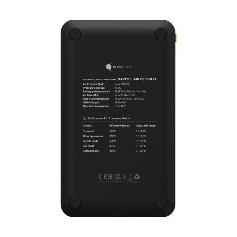 Kompresor powietrza, jump starter, powerbank NAVITEL AIR30 MULTI