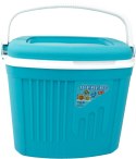 Lodówka turystyczna 32L KAMAI ICEBERG na wkłady mrożące, turkusowa z białą rączką