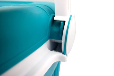 Lodówka turystyczna 32L KAMAI ICEBERG na wkłady mrożące, turkusowa z białą rączką