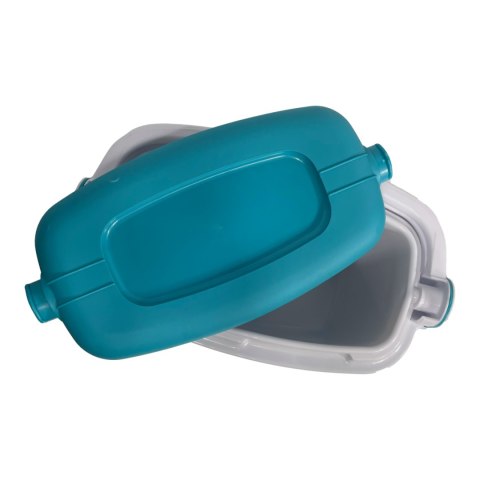 Lodówka turystyczna 8L KAMAI ICEBERG na wkłady mrożące, turkusowa z białą rączką