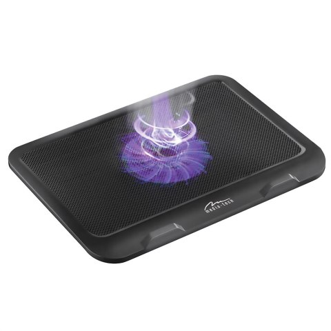 SILENT COOLING PAD - Podkładka chłodząca dla laptopów 15,6" i mniejszych, cichy & wydajny wiatrak 13,5cm, przelotowy port USB, p