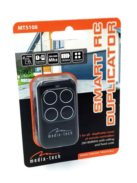 SMART RC DUPLICATOR - Uniwersalny pilot duplikujący inne piloty z kodem, stałym, zmiennym i zmiennym złożonym 80-868MHz, 4 kanał