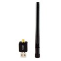 WIFI 4 USB DONGLE 11n - karta sieciowa WIFI, WLAN w standardzie IEEE 802.11n , do 300 Mbps, odkręcana antena 2dBi
