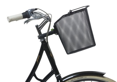 Kosz na kierownicę BASIL BREMEN KF + Basil Ahead-Stemholder KF stalowy czarny (WYPRZEDAŻ -50%)