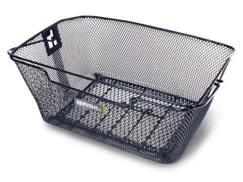 Kosz tylny na bagażnik BASIL CAPRI SPRING CLAMP stalowy czarny (NEW)