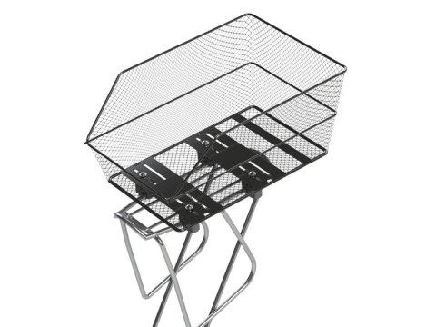 Kosz na tylny bagażnik BASIL CENTO S WSL, WSL System, stalowy czarny (NEW)