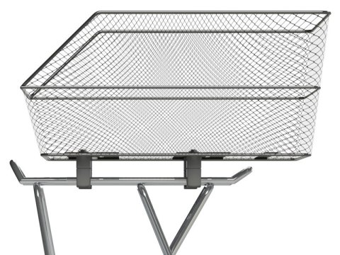 Kosz na tylny bagażnik BASIL CENTO S WSL, WSL System, stalowy czarny (NEW)