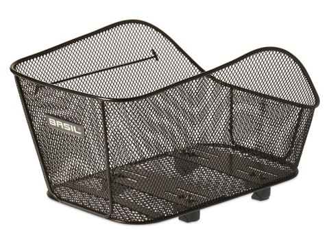 Kosz tylny na bagażnik BASIL ICON M WSL, WSL System, stalowy czarny (WYPRZEDAŻ -50%)