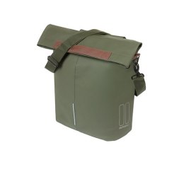 Sakwa pojedyncza BASIL CITY SHOPPER 14-16L, Hook-On System, moss green (WYPRZEDAŻ -50%)