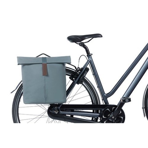 Sakwa podwójna BASIL CITY DOUBLE PANNIER BAG 28-32L, Universal Bridge System, graphite blue (NEW)