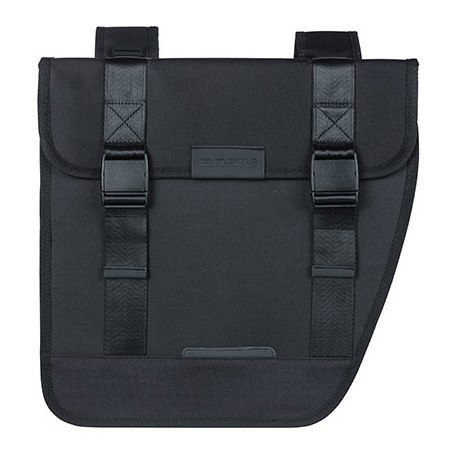 Sakwa podwójna BASIL TOUR DOUBLE PANNIER BAG 28L, Universal Bridge System, wodoodporna black (WYPRZEDAŻ -50%)