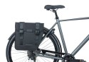 Sakwa podwójna BASIL TOUR DOUBLE PANNIER BAG 28L, Universal Bridge System, wodoodporna black (WYPRZEDAŻ -50%)