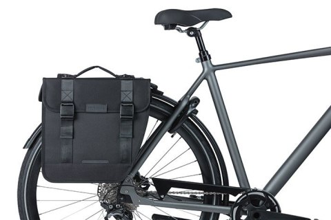Sakwa podwójna BASIL TOUR DOUBLE PANNIER BAG MIK 28L, MIK System (ready to go) wodoodporna black (WYPRZEDAŻ -50%)