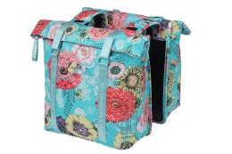 Sakwa podwójna BASIL BLOOM FIELD DOUBLE PANNIER BAG 28-35L, Universal Bridge System, sky blue (WYPRZEDAŻ -50%)