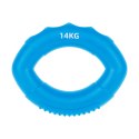 Silikonowy ściskacz do rąk do rehabilitacji rąk, 0 - 14 kg , niebieski , REBEL ACTIVE