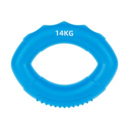 Silikonowy ściskacz do rąk do rehabilitacji rąk, 0 - 14 kg , niebieski , REBEL ACTIVE