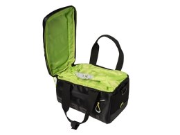 Torba na bagażnik BASIL MILES TRUNKBAG 7L, Universal Bridge System, 100% wodoodporna black lime (NEW)