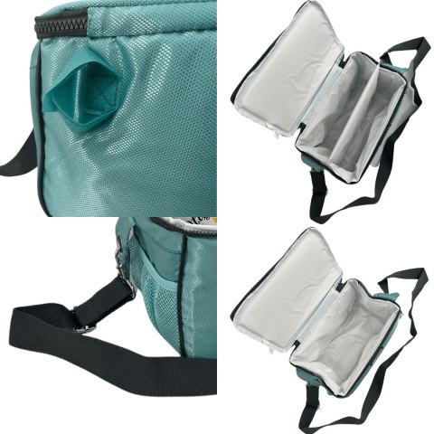 Torba lunchowa Kamai Gio Style na ramię, pastelowa zieleń, pojemność 7L