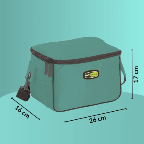 Torba lunchowa Kamai Gio Style na ramię, pastelowa zieleń, pojemność 7L
