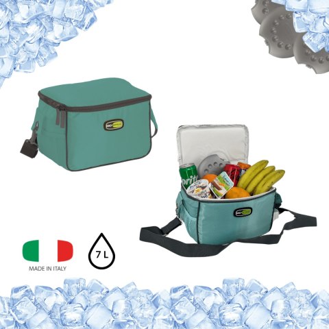 Torba lunchowa Kamai Gio Style na ramię, pastelowa zieleń, pojemność 7L