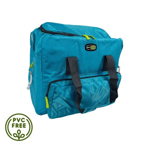 Torba termiczna Kamai Gio Style na ramię, błękitna, z kieszeniami i rączką do noszenia, pojemność 33L