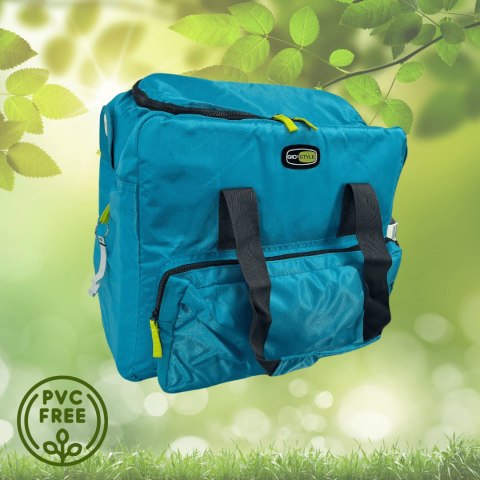 Torba termiczna Kamai Gio Style na ramię, błękitna, z kieszeniami i rączką do noszenia, pojemność 33L