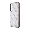 Guess 4G Triangle Metal Logo - Etui Samsung Galaxy S24 (biały)