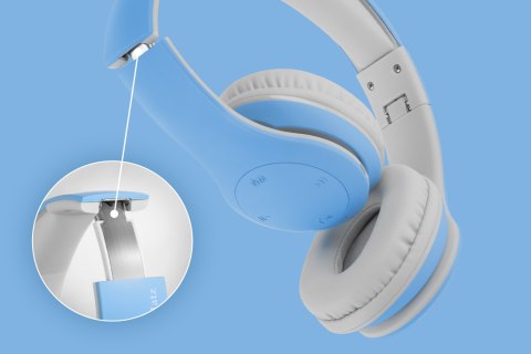 Bezprzewodowe słuchawki nauszne dla dzieci Kruger&Matz model Street Kids , kolor różowy