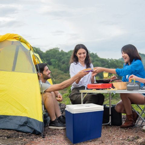 Lodówka samochodowa elektryczna 30L KAMAI ICEGO, zasilanie 12-230V, szara
