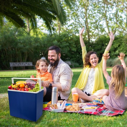 Lodówka samochodowa elektryczna 30L KAMAI ICEGO, zasilanie 12-230V, szara