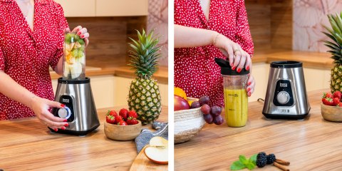 Blender kielichowy EASY EXPERT GO 1300W , szklany kielich 1,5L + kubek podróżny 600 ml