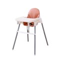 Krzesełko do karmienia regulowane - białe