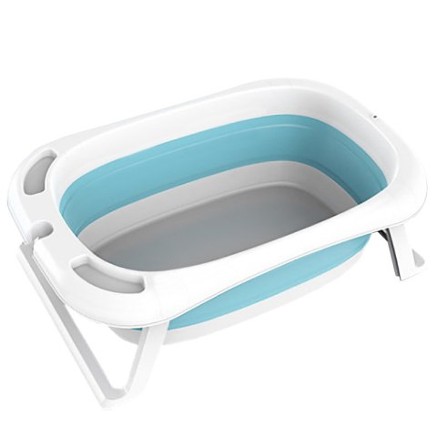 Silikonowa, składana wanienka dla niemowląt - niebieska