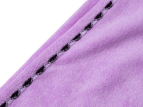 Superchłonny ręcznik do włosów, turban z mikrofibry JASNOFIOLETOWY