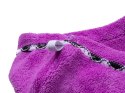Superchłonny ręcznik do włosów, turban z mikrofibry JASNOFIOLETOWY