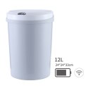 Kosz na śmieci bezdotykowo szary automatyczny czujnik ruchu 12l