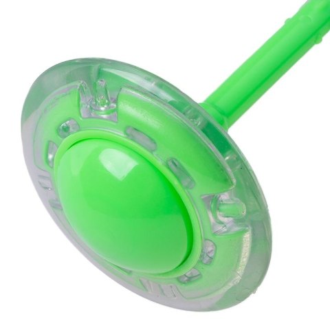 Hula hop skakanka na nogę dla dzieci z Diodami LED, zielona