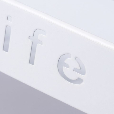 Metalowa, dwupoziomowa półka styl LOFT na kosmetyki BEAUTY LIFE - biała