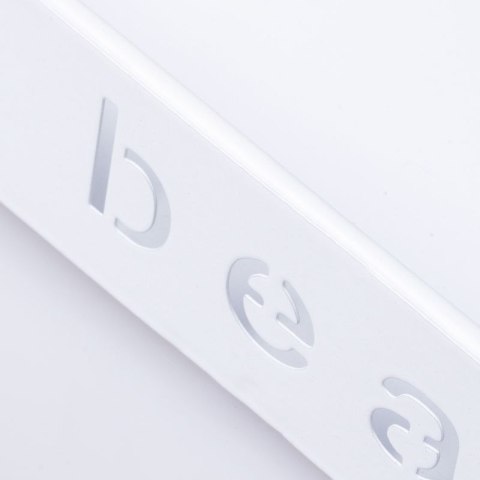 Metalowa, dwupoziomowa półka styl LOFT na kosmetyki BEAUTY LIFE - biała