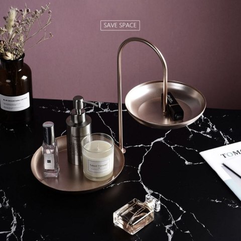 Ruchoma dwupoziomowa patera / etażerka- złota