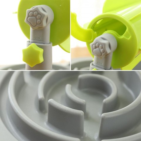 Interaktywny dozownik pokarmu dla psa - różowy