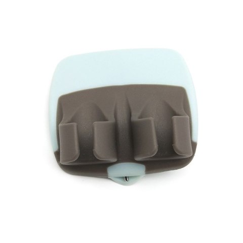 Obieraczka do warzyw i owoców z uchwytem na palce - czarno niebieska