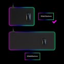 Gamingowa podkładka pod myszkę i klawiaturę dla graczy RGB LED rozm. 25x35cm