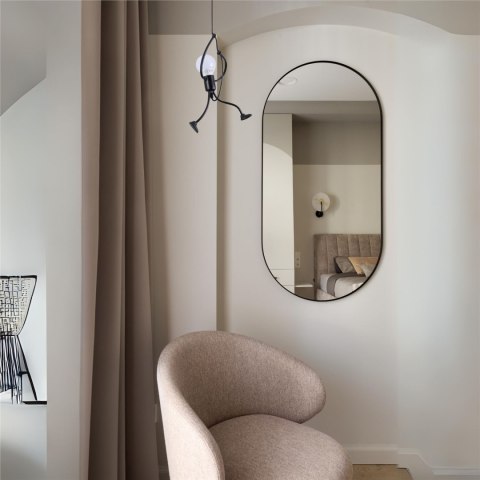 Lampa sufitowa Loft - czarna, ludzik Humanoid LED typ. I