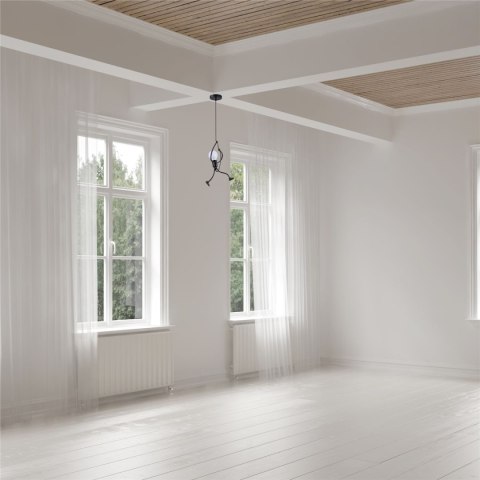 Lampa sufitowa Loft - czarna, ludzik Humanoid LED typ. I