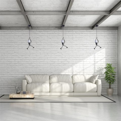 Lampa sufitowa Loft - czarna, ludzik Humanoid LED typ. I