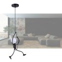 Lampa sufitowa Loft - czarna, ludzik Humanoid LED typ. I